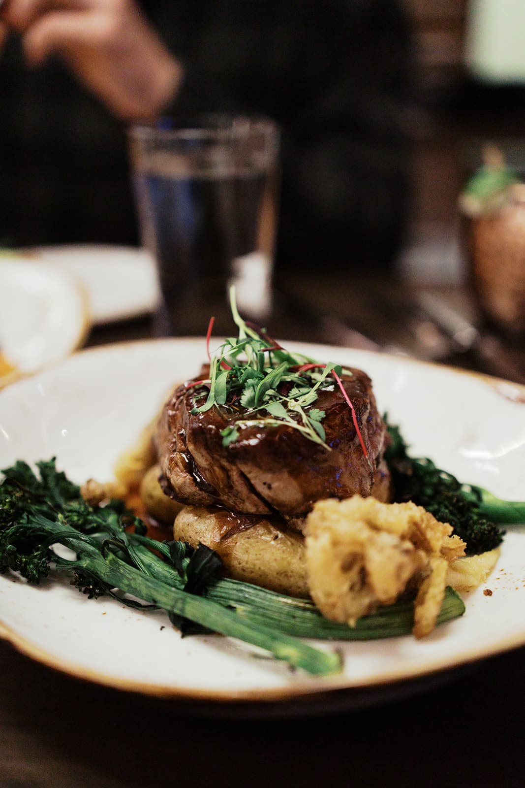 A dish of beef fillet mignon