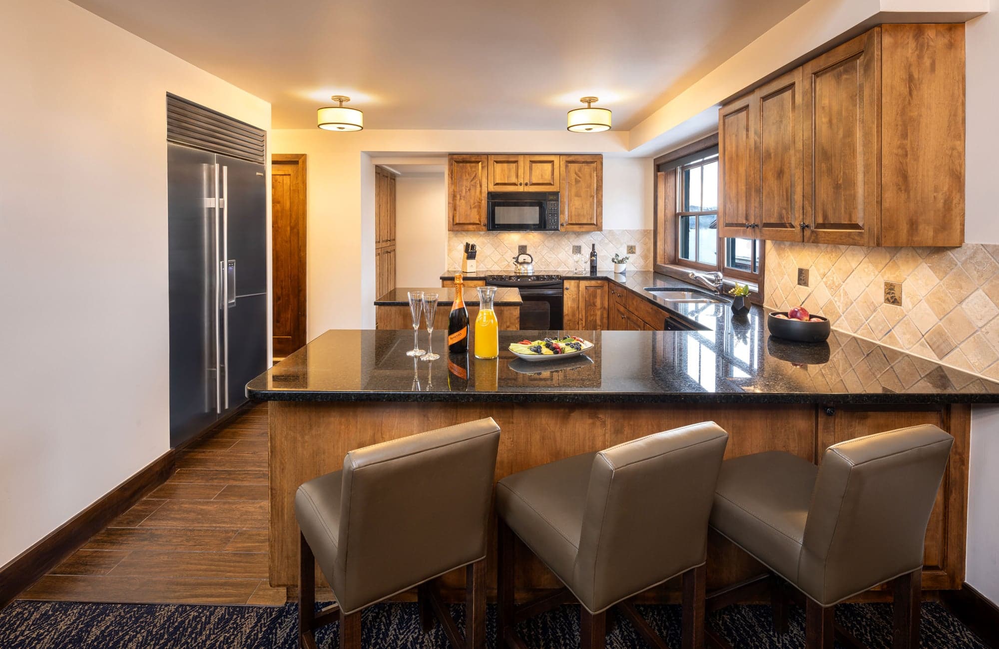 Large Kitchen At Teton Mountain Lodge