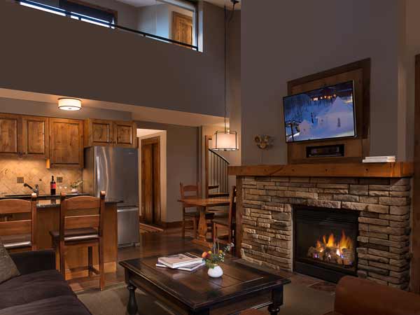 Bi level suite at Teton Mountain Lodge.