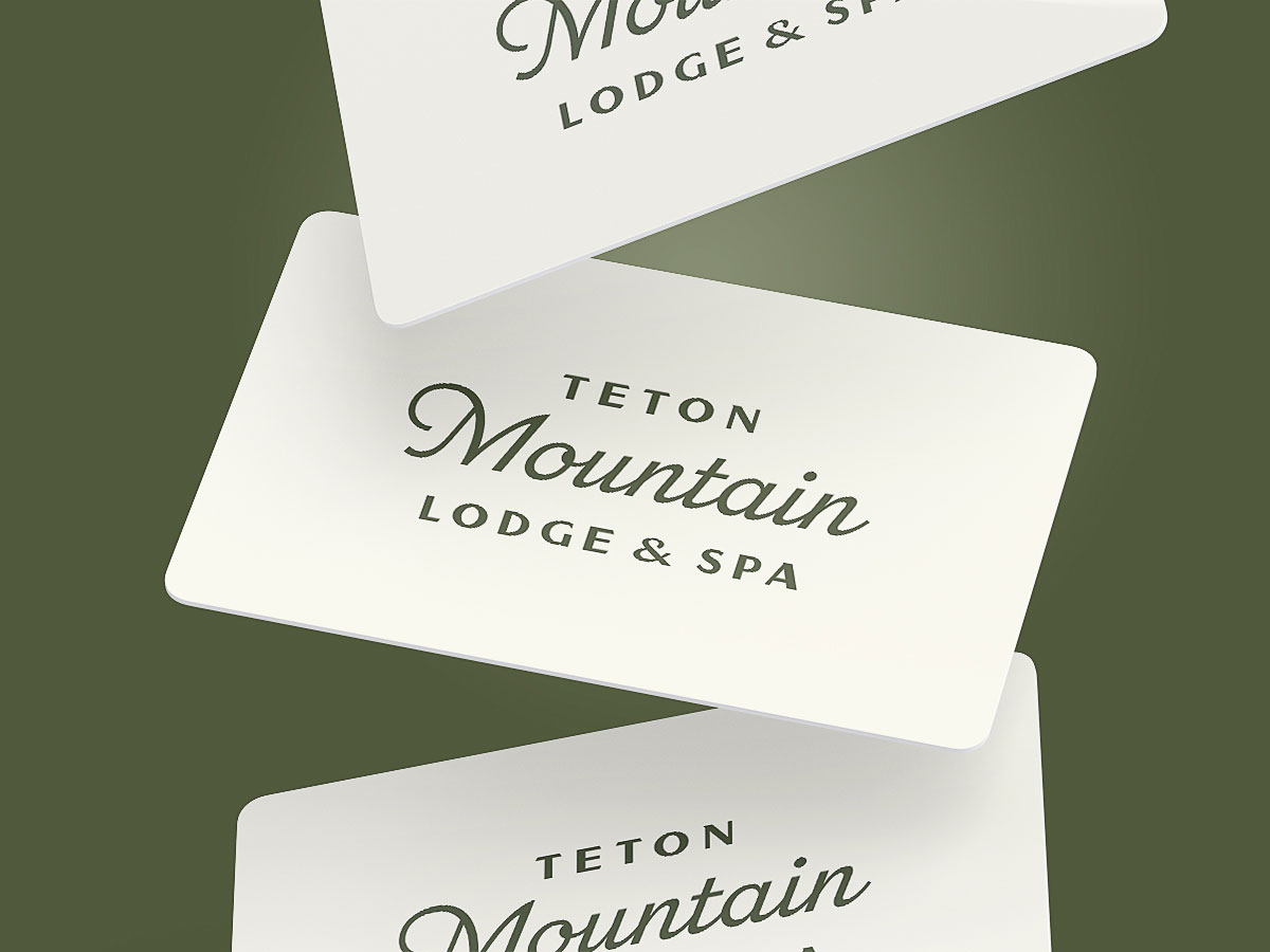 Teton Mountain Lodge Gift Cards.