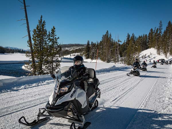 Ski Doos In Jackson Hole.