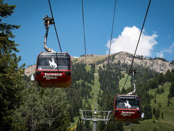 Jackson Hole gondola in summer