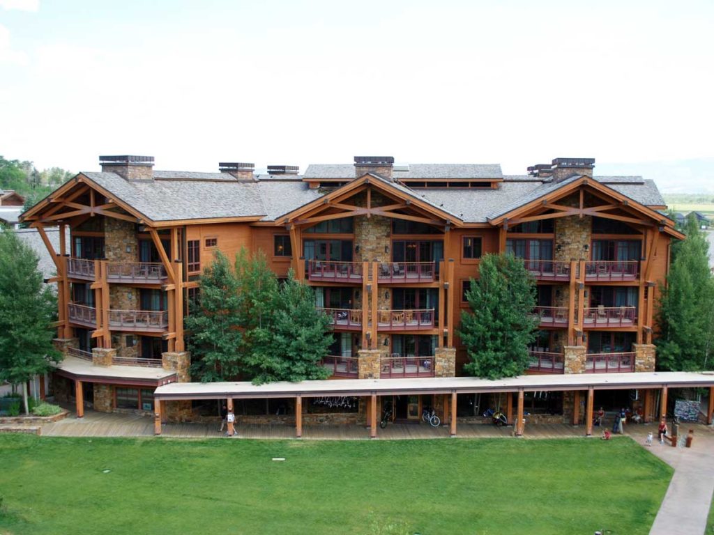 Crystal Springs Exterior Teton Mountain Lodge Resort in Jackson Hole, WY