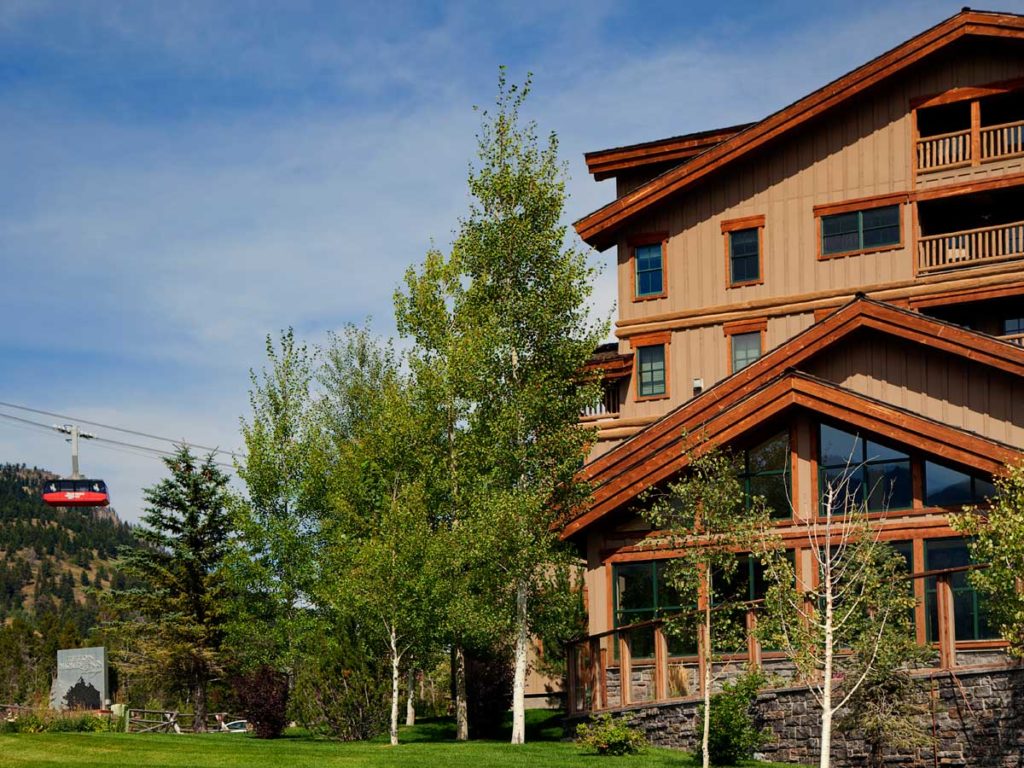 Summer exterior of Teton Mountain Lodge Resort