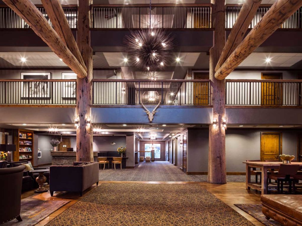 Lobby entrance at Teton Mountain Lodge Resort