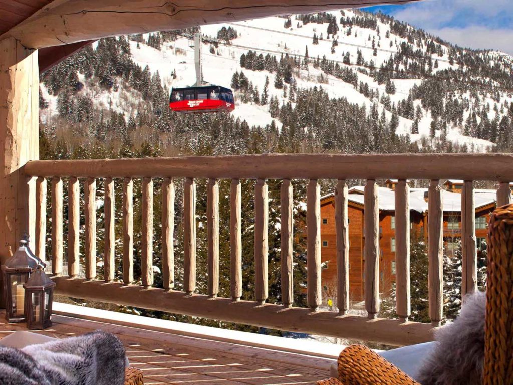 Room Balcony at Teton Mountain Lodge Resort in Jackson Hole, WY