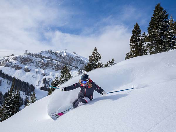 Skier in the snow.