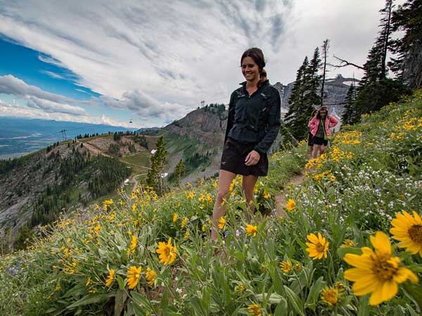 Girls Hiking Near Jackson Hole.