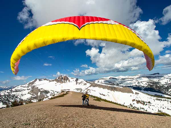 Parasailing In The Tetons.