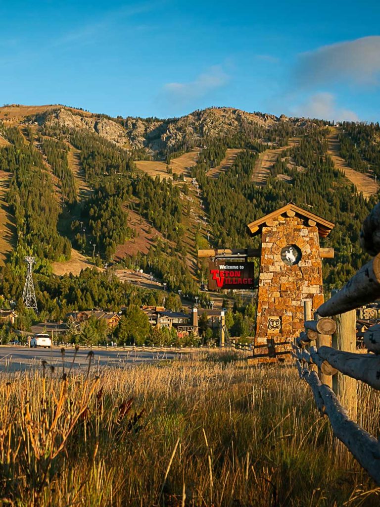 Teton Village Sign.