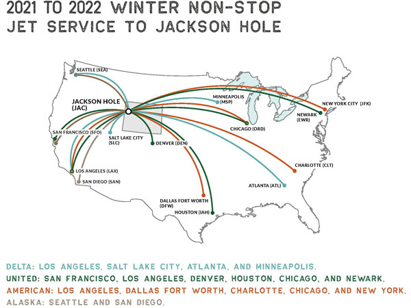 Flight Map To Jackson Hole.