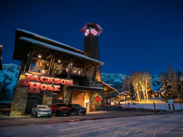 Jackson Hole Sign In The Snow.