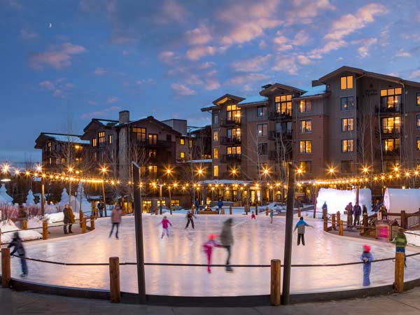 Ice Skating In Jackson Hole.