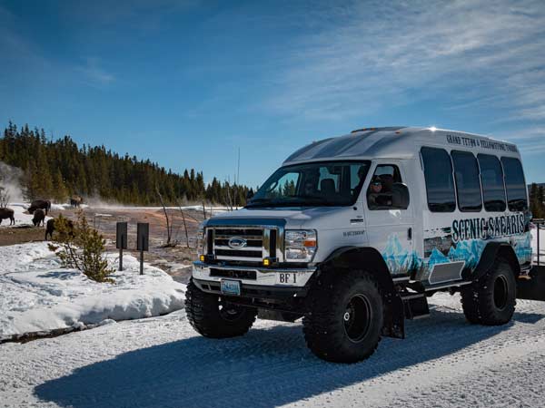 Safari Tour Bus In Jackson Hole.