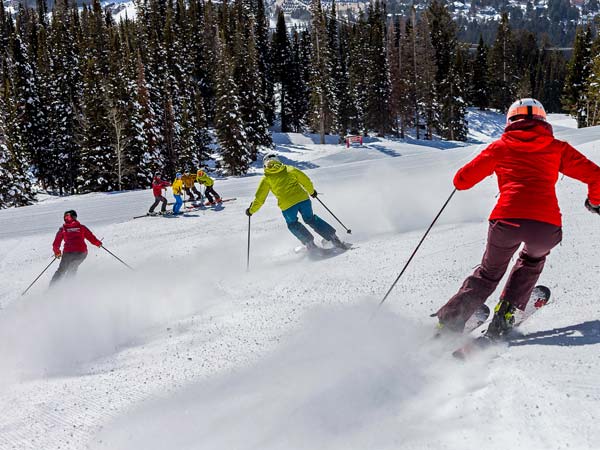 Youth Ski Lesson In Jackson Hole.