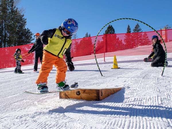 Young Child Ski Lesson In Jackson Hole.