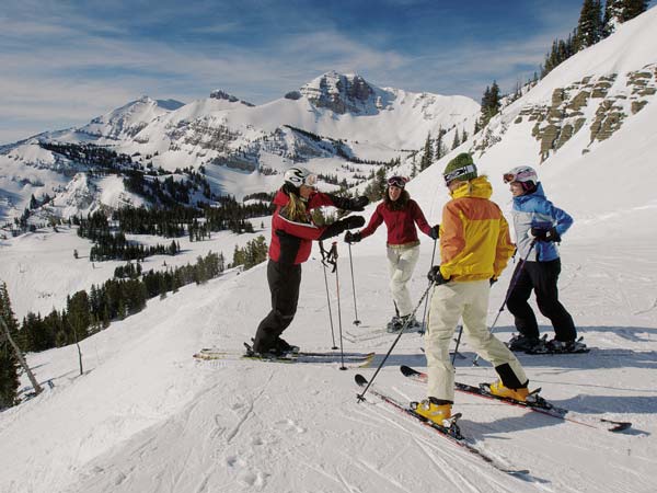 Adult Ski Lesson In Jackson Hole.