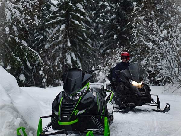 Snowmobiles In Jackson Hole.