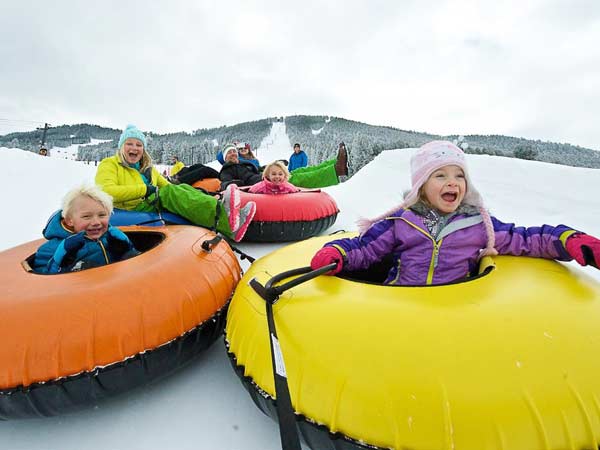 Snow Tubing In Jackson Hole.