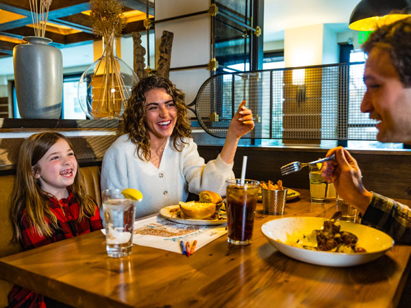 Family Eating At Spur Restaurant
